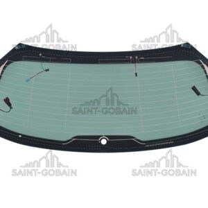 REAR HEATED WINDOW W/ANT 1HOLE GREY - SEKURIT